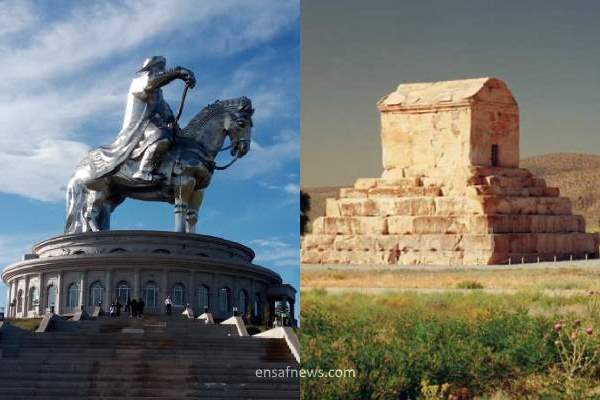 کوروش بزرگ ما و چنگیزخان مغول آنها