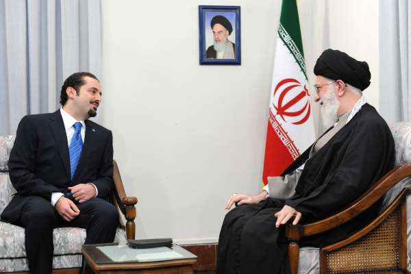رهبری آیت الله خامنه ای - سعد حریری نخست وزیر لبنان
