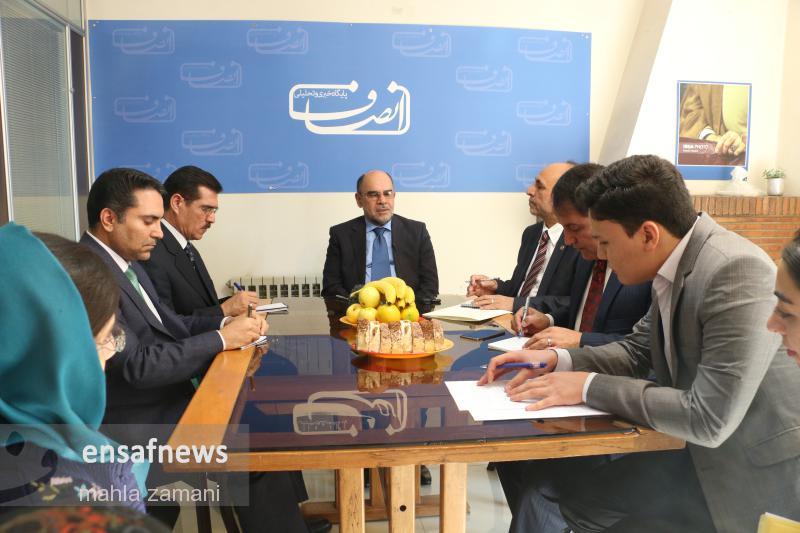 گزارش تصویری | بازدید سفیر افغانستان از انصاف نیوز