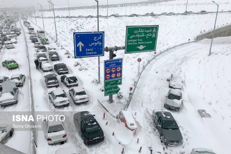 برف تهران