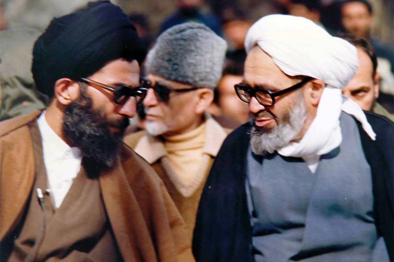 آیت الله منتظری - مهدی بازرگان - آیت الله خامنه ای