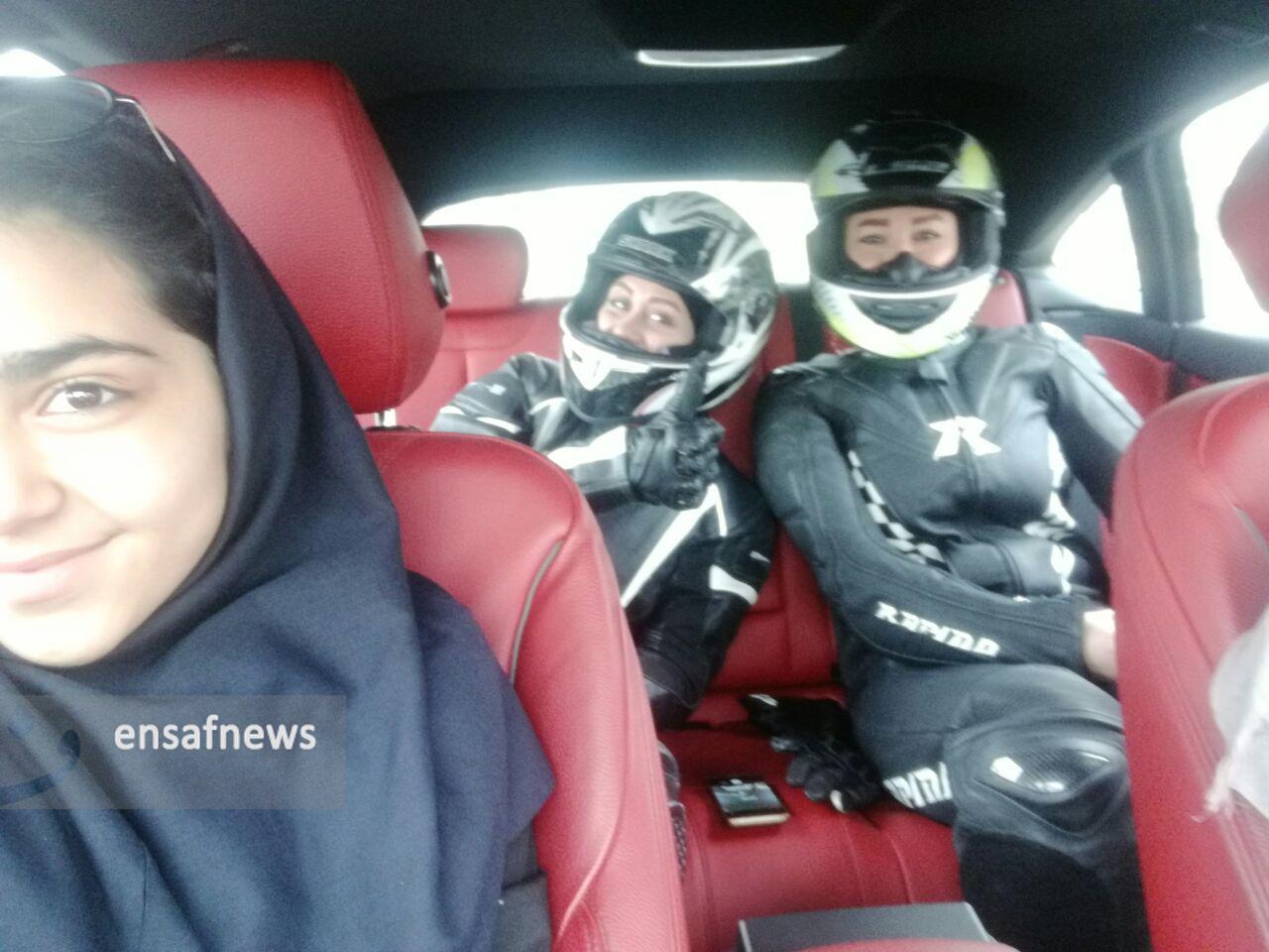 گزارش تصویری | تمرین موتور سواری زنان در پیست آزادی