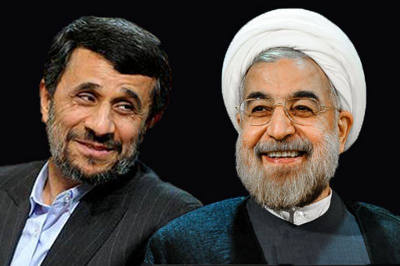 حسن روحانی - محمود احمدی نژاد