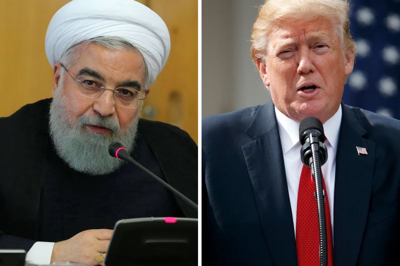 حسن روحانی و دونالد ترامپ