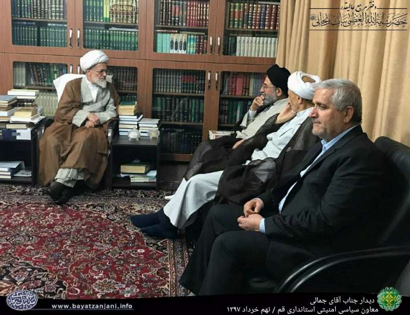عکس | دیدار موسوی لاری با آیت الله بیات