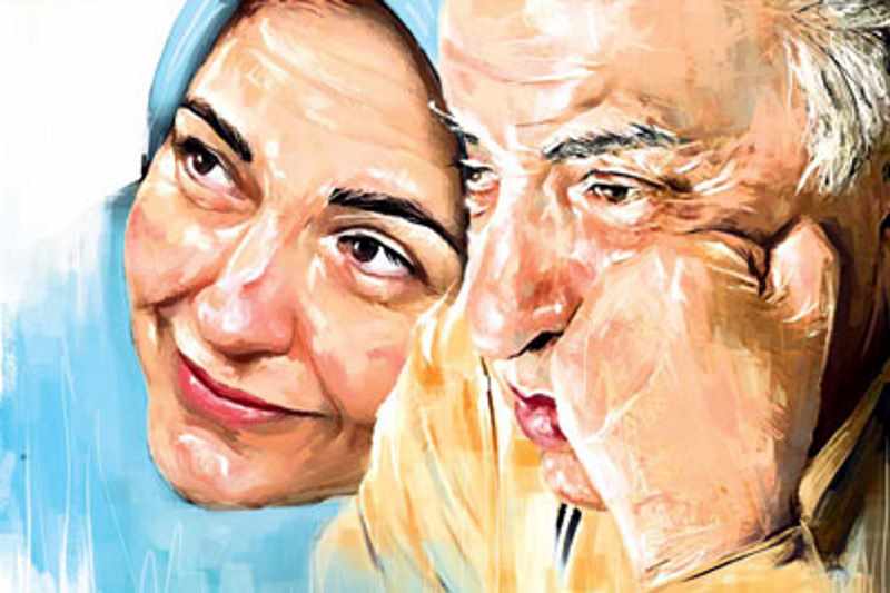 هاله سحابی و عزت الله سحابی