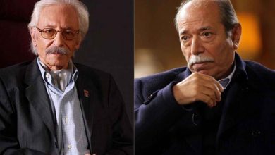 عیادت علی نصیریان از جمشید مشایخی در بیمارستان