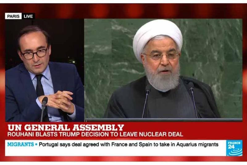 تحلیل شبکه فرانس24 از سخنان روحانی در نیویورک