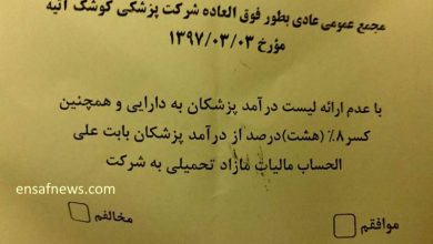 نظرسنجی عجیب یک بیمارستان خصوصی: فرار مالیاتی کنیم یا نه؟!