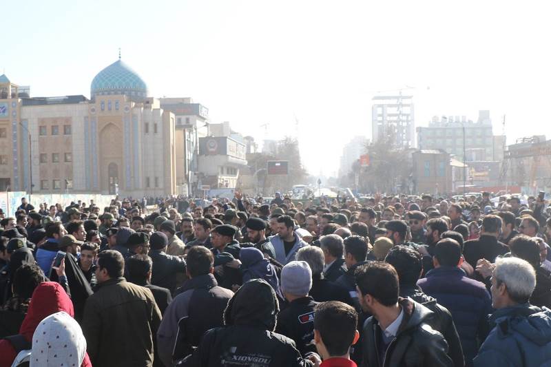 اعتراض دی ماه 96 در مشهد در اعتراض به گرانی