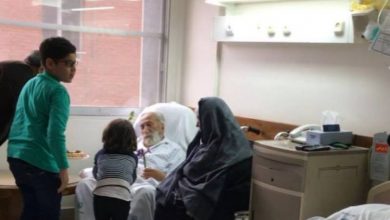 بستری شدن تابنده در بیمارستان