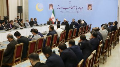 گزارش تصویری دیدار روحانی با اصحاب رسانه