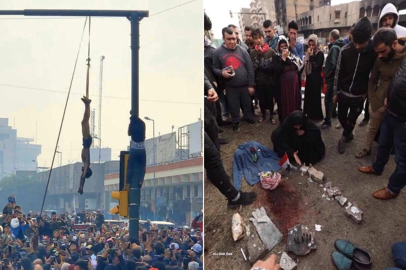 قتل فجیع نوجوان 16 ساله‌ی عراقی در میدان الوثبة بغداد