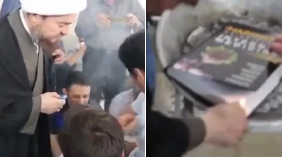یک روحانی کتاب طب هاریسون را آتش زد
