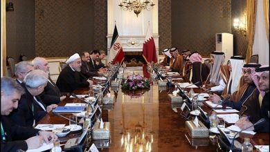 نشست روحانی و امیر قطر