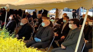 حضور ظریف و زنگنه در مراسم تشییع کاظم پور اردبیلی