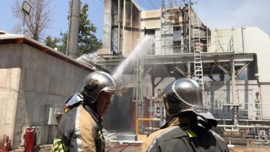 تصاویر آتش‌سوزی در اداره برق خیابان ستارخان