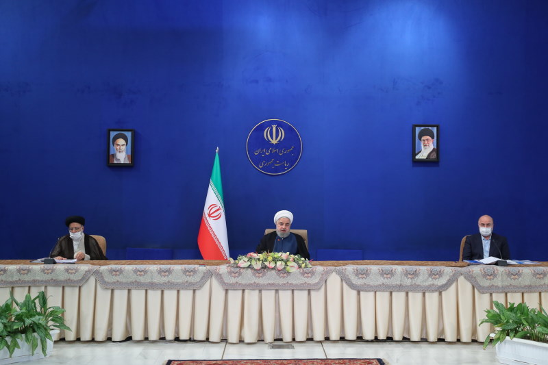 حسن روحانی - سیدابراهیم رئیسی - محمدباقر قالیباف