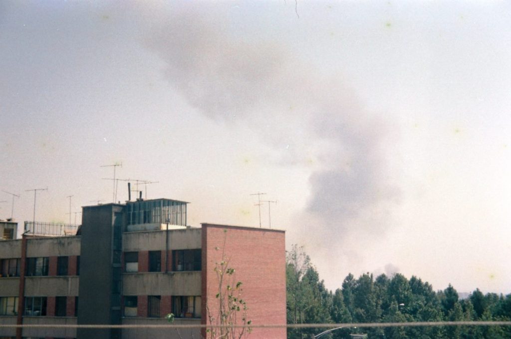 نخستین عکسها از حملهی عراق به مهرآباد در شهریور ۱۳۵۹