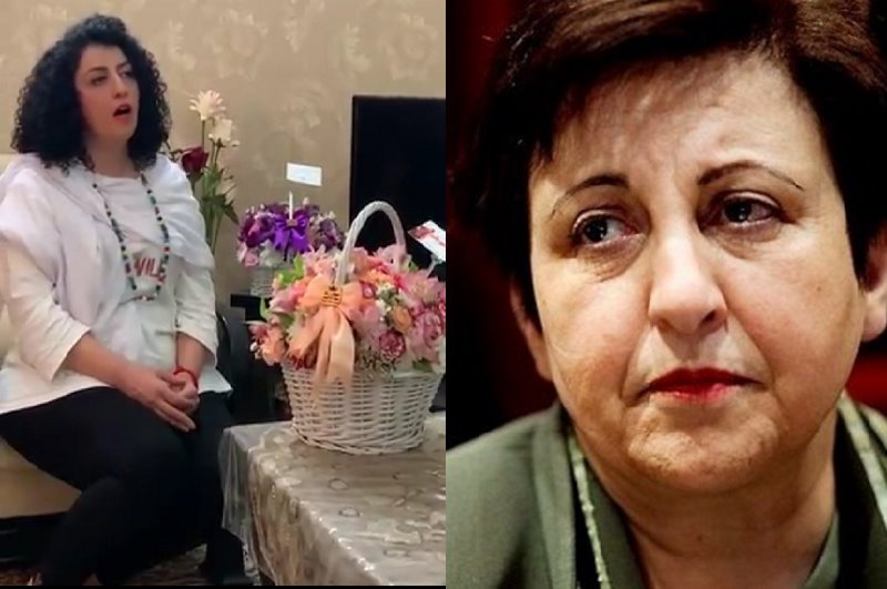 توییت انصاف | دفاع از نرگس محمدی و اعتراض به شیرین عبادی