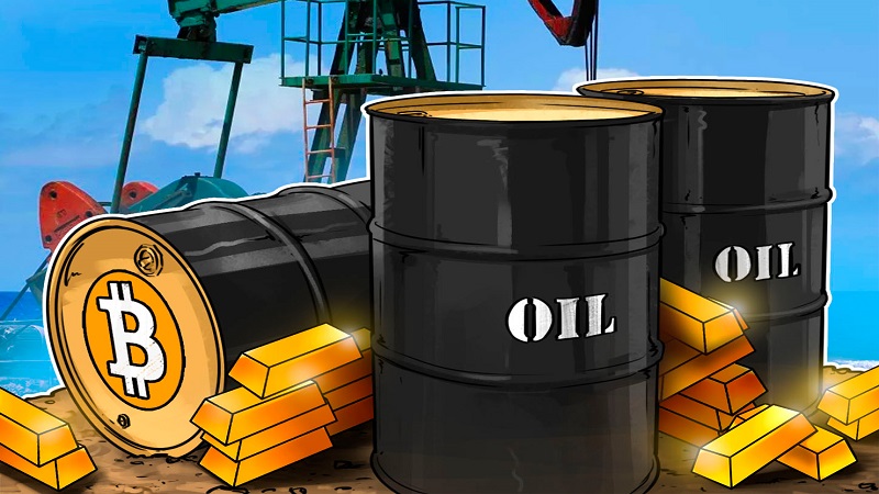 طلا نفت و بین کوین