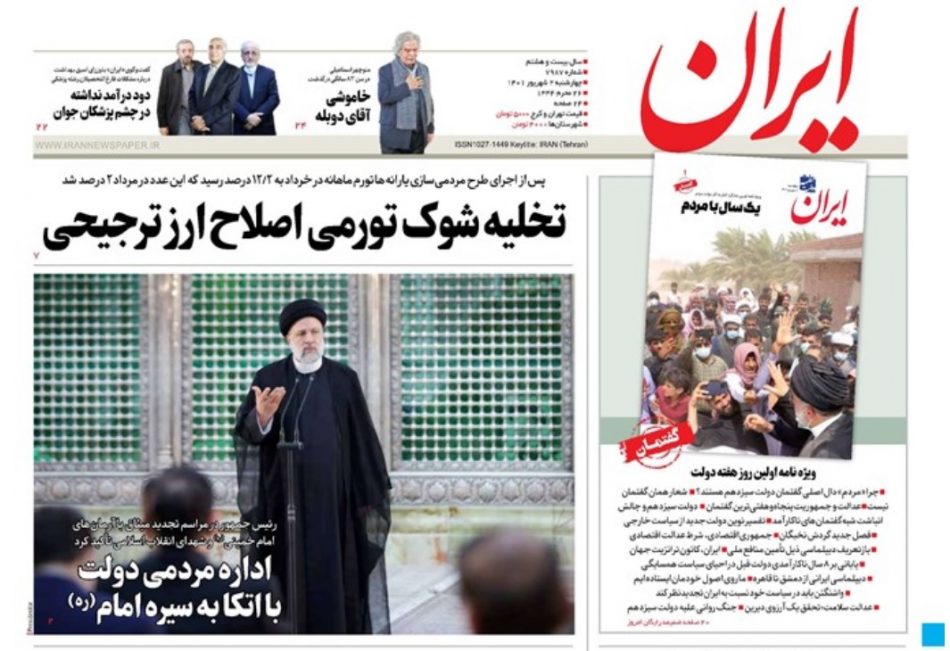 نرخ تورم ماهیانه