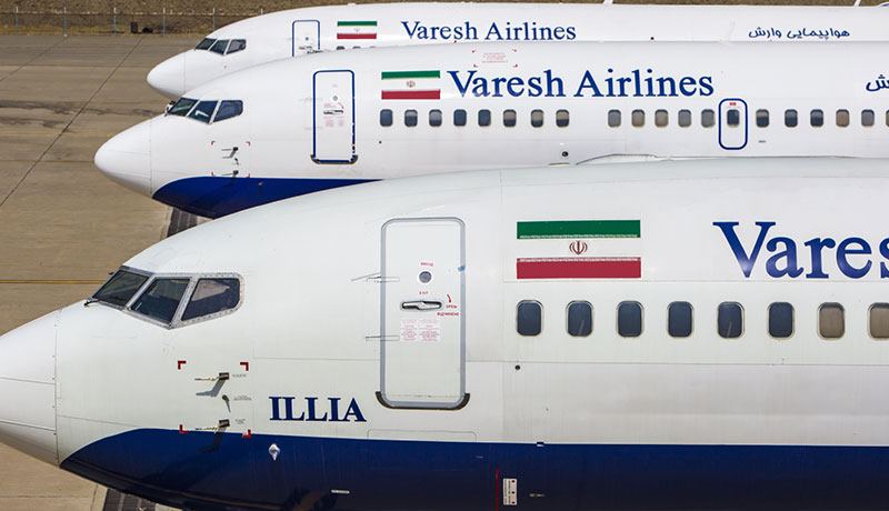 بی نظمی در پرواز هواپیمایی وارش