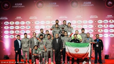 تیم ملی کشتی فرنگی ایران قهرمان آسیا شد ؛ کسب پانزدهمین قهرمانی آسیا با 5 طلا، 2 نقره و 1 برنز
