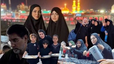 بازیگران گاندو و خاله شادونه در موکب‌های اربعین [+عکس]