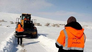 ۲۶راه روستایی مسدود شده از برف در قزوین بازگشایی شد