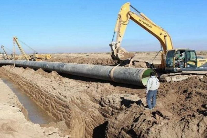 آغاز ۱۴۰۰ متر لوله گذاری آب شرب در کامیاران کردستان