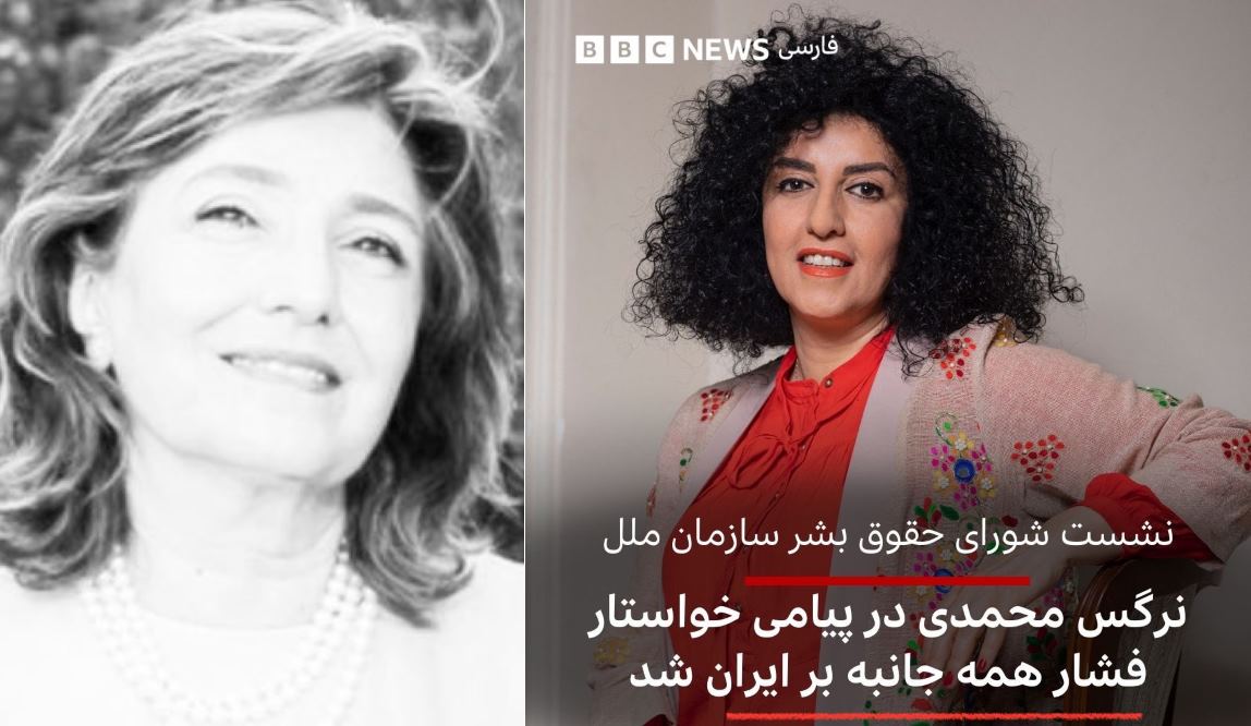 نقد الهه هیکس به درخواست نرگس محمدی برای فشار بر ایران
