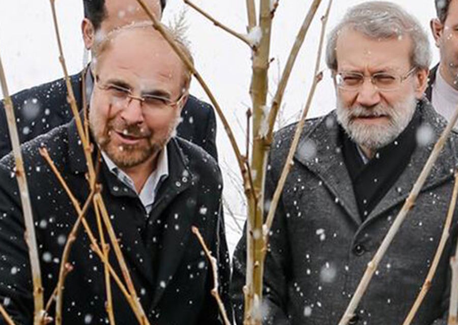 دختر لاریجانی پسر قالیباف