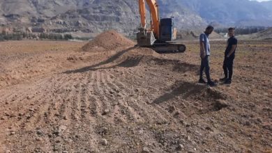 حفاری با بیل مکانیکی در گورستان باستانی شهرری