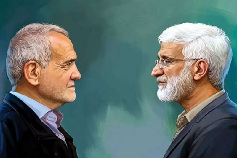 تفسیر ۲ عکس از پزشکیان و جلیلی در عزاداری محرم [+ تصاویر]