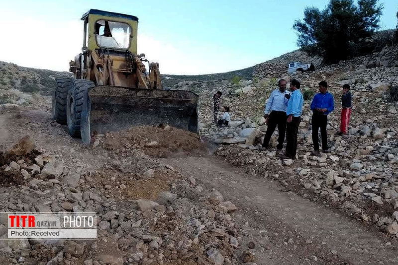 احداث ایل راه اواتر در بخش الموت شرقی قزوین آغاز شد