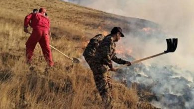 آتشسوزی گسترده در مراتع قوشاداغ اهر