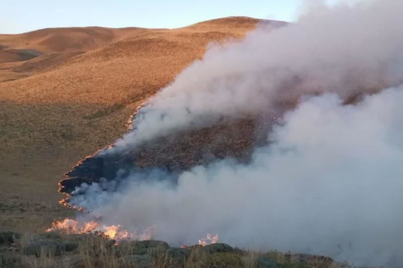 خسارت ۱۰ هکتاری آتش به مراتع مشگینشهر