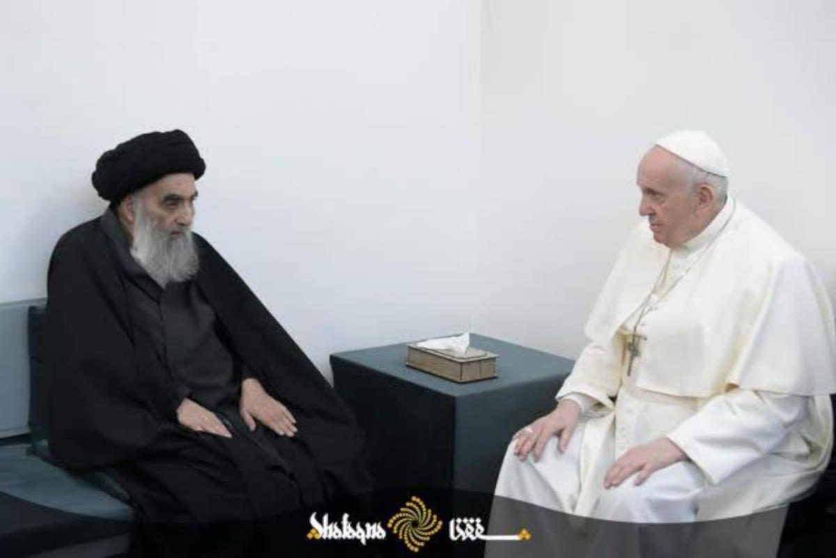 پیام آیت الله سیستانی در پی درگذشت پاپ [+ مرور یک دیدار تاریخی]