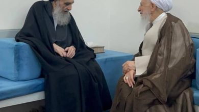 دیدار آیت الله جوادی آملی و آیت الله سیستانی