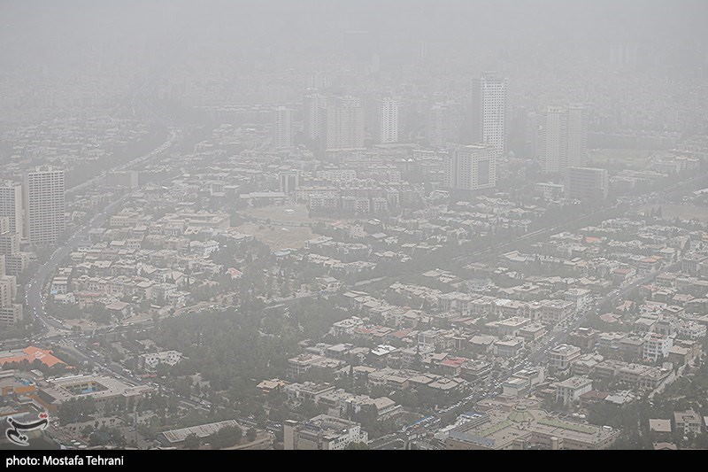گردوغبار هوای تهران را ناسالم کرد | ماسک بزنید