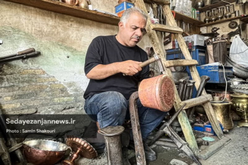 مسگر زنجانی: چرخ زندگی نمیچرخد