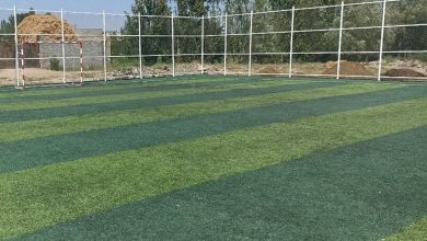 افتتاح و کلنگ‌زنی دو زمین چمن مصنوعی در دهلران ایلام